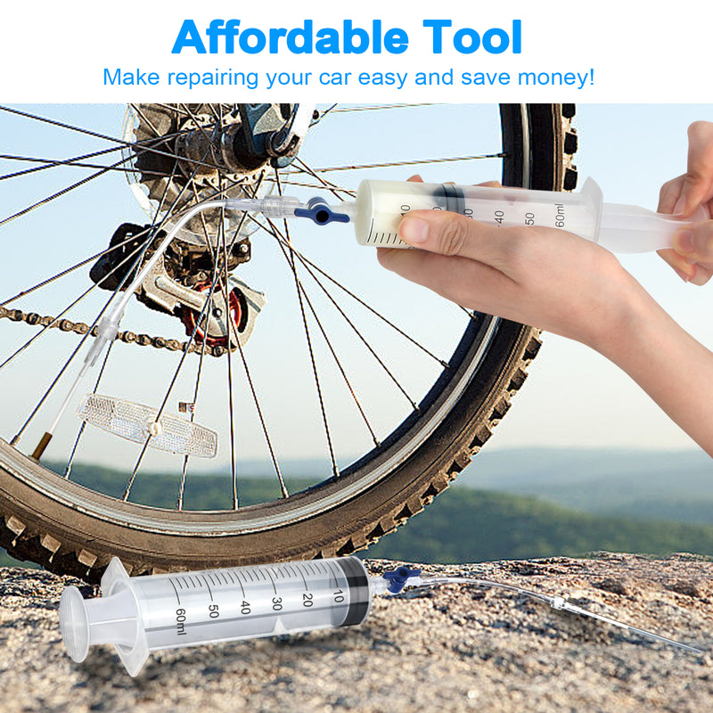 ColCospie Tubeless Sealant Injector Kit for Bicycle with 2 hoses, Cycl ...