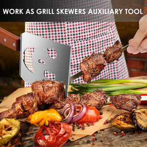 Grillspatel für Grill, 7-in-1-Grillwerkzeug für Grill,Multifunktion Grillwerkzeug, Papa-Geschenke, Geschenke für Männer.