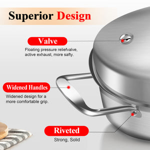 GRILL BUMP Roasting Pan, Turkey Roasting Pan with Rack and Lid for Chicken in Kitchen Thanksgiving Christmas, Gifts for Women Mother Wife Men, 21 Inch