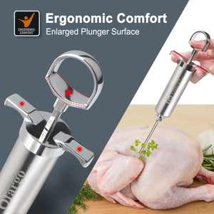 Stainless Steel Marinade Meat Injector Syringe